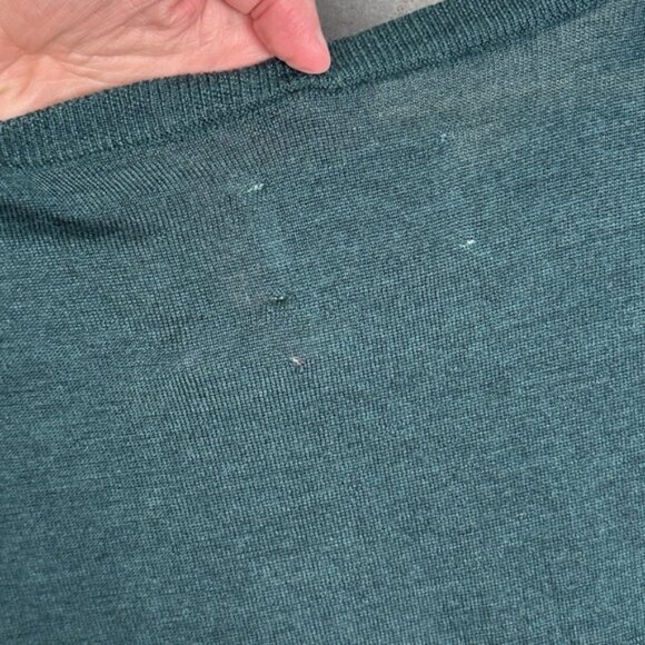 NWT Samsoe 100% Merino Wool Green Crew Neck Lightweight Sweater Mens Size XL New - Picture 14 of 15